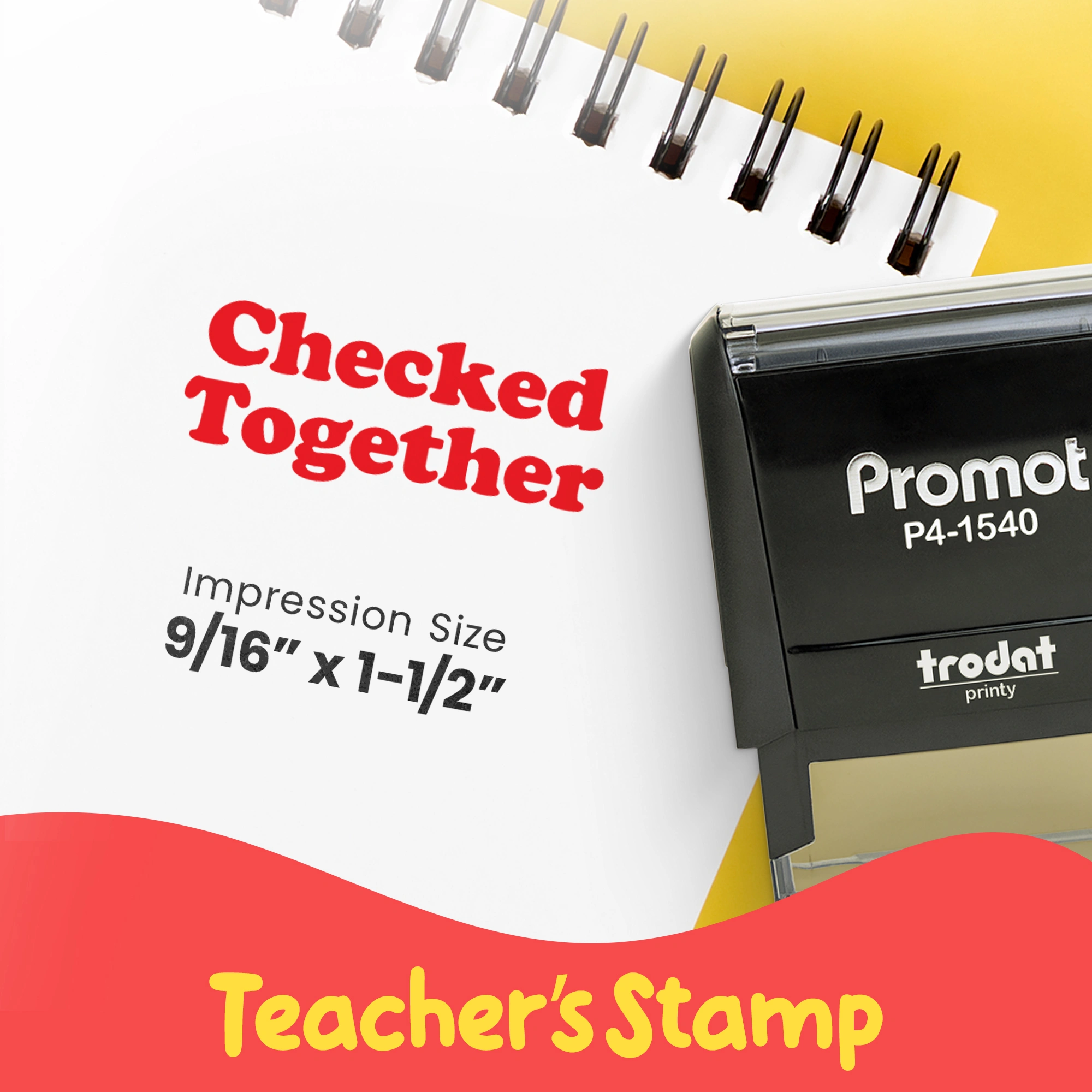 Checked Together - Teacher Stamp